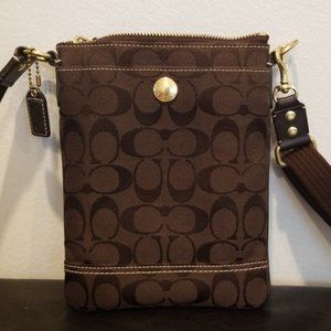 Coach I Signature Hampton Crossbody Bag I Brown